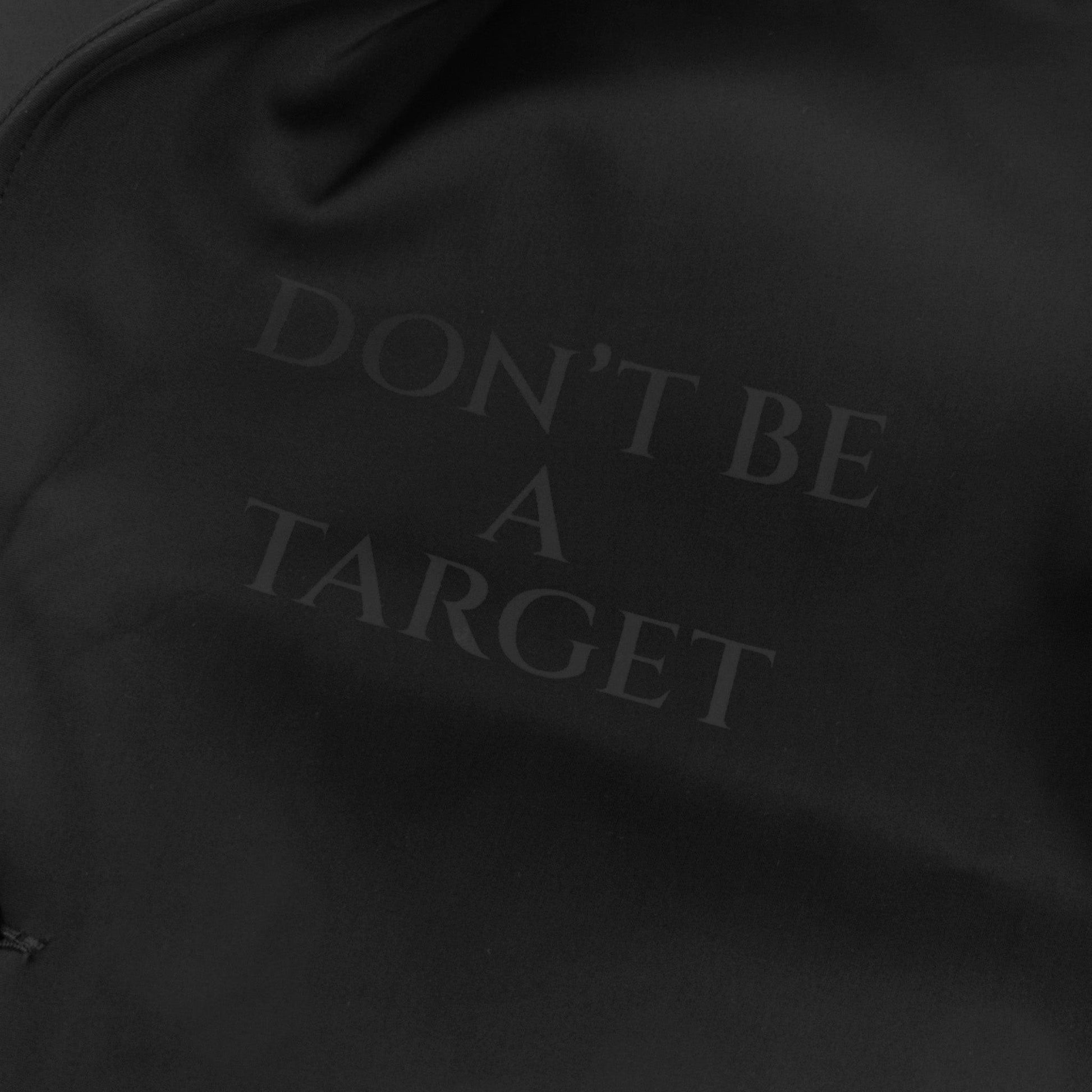 " DON’T BE A TARGET " - TRENCH COAT - Loose